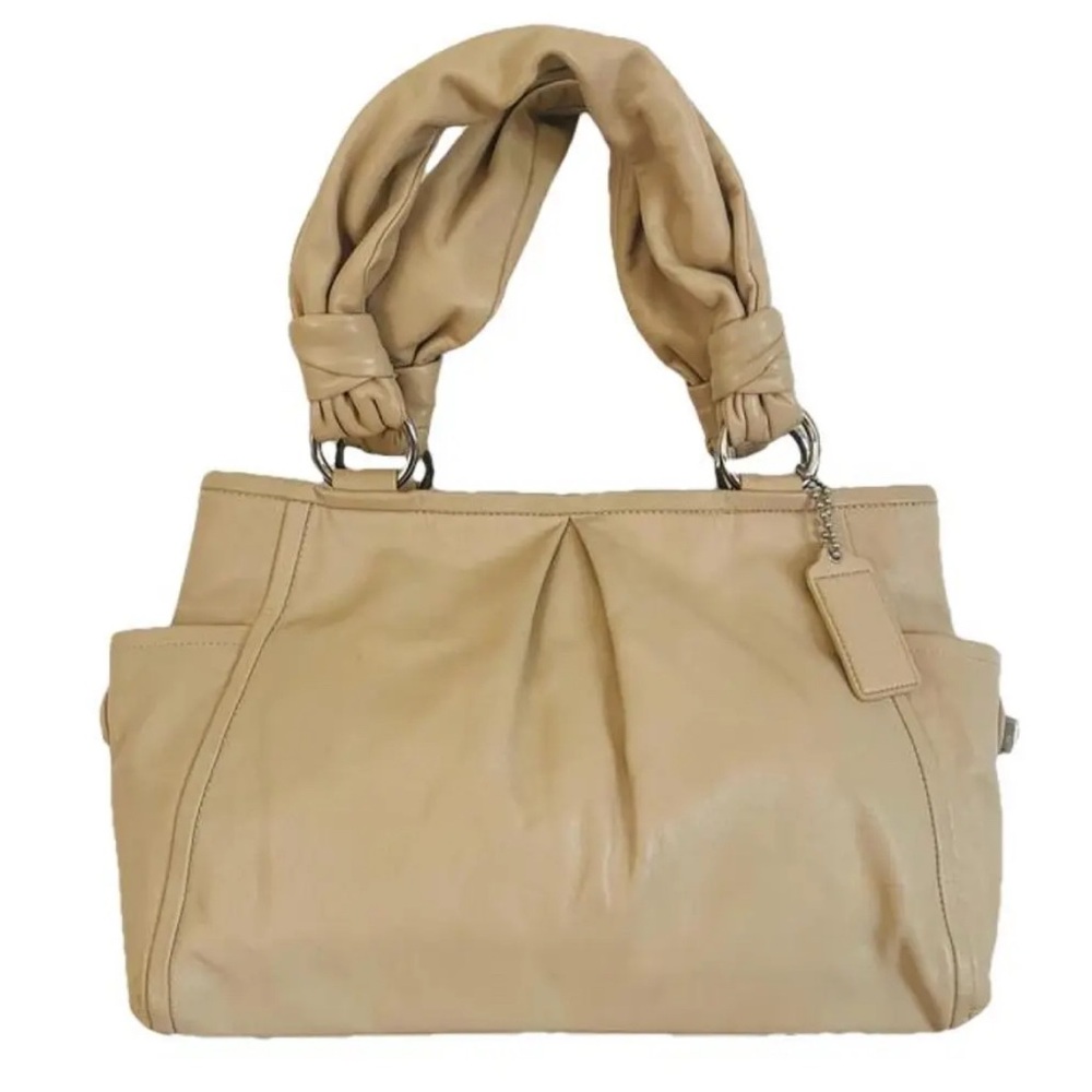 VINTAGE COACH PARKER RILEY HOBO BAG L0826-13422 TAN LEATHER